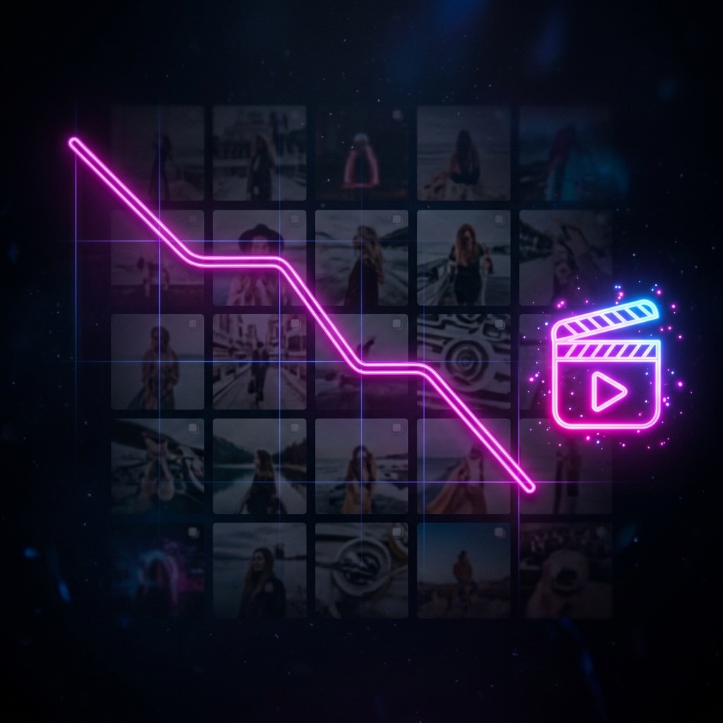 Instagram reach declining graph - the 2026 algorithm collapse